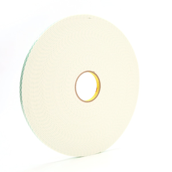 3M Dbl Sided Foam Tape, 1/2"x36 yds., 1/8", Natural, PK18 T9534008 - main